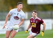 24 October 2020; Shea Ryan of Kildare in action against Jamie Gonoud of Westmeath during the Allianz Football League Division 2 Round 7 match between Kildare and Westmeath at St Conleth's Park in Newbridge, Kildare. Photo by Piaras Ó Mídheach/Sportsfile