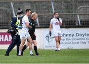 24 October 2020; Eoin Doyle of Kildare leaves the field after picking up an injury during the Allianz Football League Division 2 Round 7 match between Kildare and Westmeath at St Conleth's Park in Newbridge, Kildare. Photo by Piaras Ó Mídheach/Sportsfile