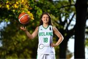 27 October 2020; Ireland senior women’s co-captain, Edel Thornton, in attendance at the sponsorship announcement of Gotham Drywall and the Ireland senior women’s team. The initial one-year deal will see the New York-based construction company support the team through to the 2021 FIBA Women’s European Championship for Small Countries, which take place in Cyprus on June 15th-21st. Photo by Piaras Ó Mídheach/Sportsfile