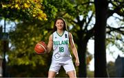 27 October 2020; Ireland senior women’s co-captain, Edel Thornton, in attendance at the sponsorship announcement of Gotham Drywall and the Ireland senior women’s team. The initial one-year deal will see the New York-based construction company support the team through to the 2021 FIBA Women’s European Championship for Small Countries, which take place in Cyprus on June 15th-21st. Photo by Piaras Ó Mídheach/Sportsfile