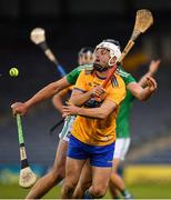 25 October 2020; Jack Browne of Clare in action against Kyle Hayes of Limerick during the Munster GAA Hurling Senior Championship Quarter-Final match between Limerick and Clare at Semple Stadium in Thurles, Tipperary. This game also doubles up as the Allianz Hurling League Division 1 Final as the GAA season was shortened due to the coronavirus pandemic and both teams had qualified for the final. Photo by Ray McManus/Sportsfile