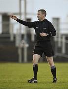 25 October 2020; Referee Padraig Hughes during the Allianz Football League Division 3 Round 7 match between Leitrim and Tipperary at Avantcard Páirc Sean Mac Diarmada in Carrick-on-Shannon, Leitrim. Photo by Seb Daly/Sportsfile