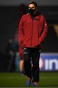 26 October 2020; Munster head coach Johann van Graan prior to the Guinness PRO14 match between Munster and Cardiff Blues at Thomond Park in Limerick. Photo by Harry Murphy/Sportsfile