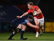 26 October 2020; Mike Haley of Munster is tackled by James Ratti of Cardiff Blues during the Guinness PRO14 match between Munster and Cardiff Blues at Thomond Park in Limerick. Photo by Harry Murphy/Sportsfile