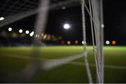 27 October 2020; A detailed view of goal netting ahead of the SSE Airtricity League First Division match between Athlone Town and Bray Wanderers at Athlone Town Stadium in Athlone, Westmeath. Photo by Eóin Noonan/Sportsfile