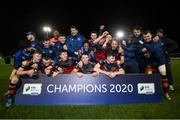 27 October 2020; Drogheda United players celebrate after winning the SSE Airtricity First Division following their match against Cabinteely at Stradbrook in Blackrock, Dublin. Photo by Stephen McCarthy/Sportsfile