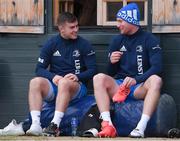 28 October 2020; Luke McGrath and Ciarán Frawley during Leinster Rugby squad training at UCD in Dublin. Photo by Matt Browne/Sportsfile