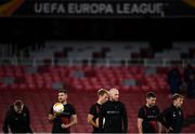 28 October 2020; Dundalk players, from left, Sean Hoare, Jordan Flores, Greg Sloggett, Chris Shields, Patrick McEleney and David McMillan during a Dundalk Training Session at the Emirates Stadium in London, England. Photo by Ben McShane/Sportsfile
