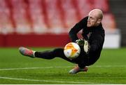 28 October 2020; Aaron McCarey during a Dundalk Training Session at the Emirates Stadium in London, England. Photo by Ben McShane/Sportsfile