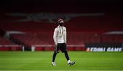 29 October 2020; Stefan Colovic of Dundalk walks the pitch prior to the UEFA Europa League Group B match between Arsenal and Dundalk at the Emirates Stadium in London, England. Photo by Ben McShane/Sportsfile