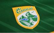 27 October 2020; Kerry GAA crest on a jersey prior to a Kerry Football squad portraits session at the Kerry GAA Centre of Excellence in Currans, Kerry. Photo by Brendan Moran/Sportsfile