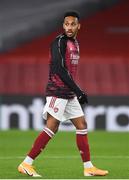 29 October 2020; Pierre-Emerick Aubameyang of Arsenal during the warm-up prior to the UEFA Europa League Group B match between Arsenal and Dundalk at the Emirates Stadium in London, England. Photo by Ben McShane/Sportsfile