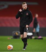 29 October 2020; Sean Hoare of Dundalk ahead of the UEFA Europa League Group B match between Arsenal and Dundalk at the Emirates Stadium in London, England. Photo by Ben McShane/Sportsfile
