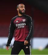 29 October 2020; Alexandre Lacazette of Arsenal ahead of the UEFA Europa League Group B match between Arsenal and Dundalk at the Emirates Stadium in London, England. Photo by Ben McShane/Sportsfile