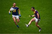 24 October 2020; Ben Brosnan of Wexford in action against Niall Donnelly of Wicklow during the Allianz Football League Division 4 Round 7 match between Wexford and Wicklow at Chadwicks Wexford Park in Wexford. Photo by Sam Barnes/Sportsfile