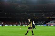 29 October 2020; Michael Duffy of Dundalk ahead of the UEFA Europa League Group B match between Arsenal and Dundalk at the Emirates Stadium in London, England. Photo by Ben McShane/Sportsfile