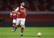 29 October 2020; Sead Kolašinac of Arsenal during the UEFA Europa League Group B match between Arsenal and Dundalk at the Emirates Stadium in London, England. Photo by Ben McShane/Sportsfile