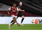 29 October 2020; Reiss Nelson of Arsenal during the UEFA Europa League Group B match between Arsenal and Dundalk at the Emirates Stadium in London, England. Photo by Ben McShane/Sportsfile