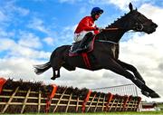 31 October 2020; Quilixios, with Jack Kennedy up, clear the last on their way to winning the Metcollect 3 year old hurdle at Down Royal Racecourse in Lisburn, Down. Photo by David Fitzgerald/Sportsfile