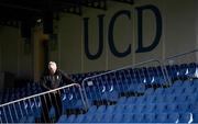 31 October 2020; UCD Event controller Tony Sheridan replaces fencing after it was blown over by the wind ahead of the SSE Airtricity League First Division Play-off Semi-Final match between UCD and Longford Town at the UCD Bowl in Belfield, Dublin. Photo by Sam Barnes/Sportsfile