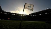 31 October 2020; A corner flag flutters in the wind before the Leinster GAA Hurling Senior Championship Semi-Final match between Dublin and Kilkenny at Croke Park in Dublin. Photo by Ray McManus/Sportsfile