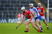 31 October 2020; Seán O'Leary-Hayes of Cork in action against Jack Fagan of Waterford during the Munster GAA Hurling Senior Championship Semi-Final match between Cork and Waterford at Semple Stadium in Thurles, Tipperary. Photo by Brendan Moran/Sportsfile