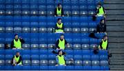 31 October 2020; Kilkenny substitutes sit socially distanced during the Leinster GAA Hurling Senior Championship Semi-Final match between Dublin and Kilkenny at Croke Park in Dublin. Photo by Ramsey Cardy/Sportsfile
