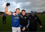 31 October 2020; Gearoid McKiernan, left, and Cormac O'Reilly of Cavan celebrate following the Ulster GAA Football Senior Championship Preliminary Round match between Monaghan and Cavan at St Tiernach’s Park in Clones, Monaghan. Photo by Stephen McCarthy/Sportsfile