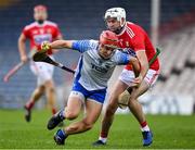 31 October 2020; Jack Prendergast of Waterford in action against Tim O'Mahony of Cork during the Munster GAA Hurling Senior Championship Semi-Final match between Cork and Waterford at Semple Stadium in Thurles, Tipperary. Photo by Brendan Moran/Sportsfile