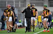 31 October 2020; Kilkenny manager Brian Cody speaks to his players at the water break during the Leinster GAA Hurling Senior Championship Semi-Final match between Dublin and Kilkenny at Croke Park in Dublin. Photo by Daire Brennan/Sportsfile