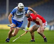 31 October 2020; Dessie Hutchinson of Waterford in action against Seán O'Donoghue of Cork during the Munster GAA Hurling Senior Championship Semi-Final match between Cork and Waterford at Semple Stadium in Thurles, Tipperary. Photo by Brendan Moran/Sportsfile