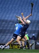 31 October 2020; Dublin goalkeeper Alan Nolan gathers the sliotar under pressure from team-mate James Madden and TJ Reid of Kilkenny during the Leinster GAA Hurling Senior Championship Semi-Final match between Dublin and Kilkenny at Croke Park in Dublin. Photo by Ray McManus/Sportsfile