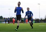 31 October 2020; Dean George of Athlone Town celebrates after scoring his side's fourth goal during the Extra.ie FAI Cup Quarter-Final match between Athlone Town and Shelbourne at the Athlone Town Stadium in Athlone, Westmeath. Photo by Harry Murphy/Sportsfile