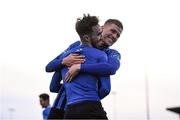 31 October 2020; Dean George of Athlone Town celebrates with Ciaran Grogan of Athlone Town after scoring his side's fourth goal during the Extra.ie FAI Cup Quarter-Final match between Athlone Town and Shelbourne at the Athlone Town Stadium in Athlone, Westmeath. Photo by Harry Murphy/Sportsfile