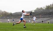 31 October 2020; Dessie Ward of Monaghan punches a point during the Ulster GAA Football Senior Championship Preliminary Round match between Monaghan and Cavan at St Tiernach’s Park in Clones, Monaghan. Photo by Stephen McCarthy/Sportsfile