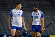 31 October 2020; Austin Gleeson, left, and Kevin Moran of Waterford leave the pitch after the Munster GAA Hurling Senior Championship Semi-Final match between Cork and Waterford at Semple Stadium in Thurles, Tipperary. Photo by Brendan Moran/Sportsfile