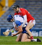 31 October 2020; Conor Prunty of Waterford is tackled by Jack O'Connor of Cork during the Munster GAA Hurling Senior Championship Semi-Final match between Cork and Waterford at Semple Stadium in Thurles, Tipperary. Photo by Brendan Moran/Sportsfile