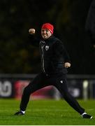 31 October 2020; Longford Town manager Daire Doyle celebrates following the SSE Airtricity League First Division Play-off Semi-Final match between UCD and Longford Town at the UCD Bowl in Belfield, Dublin. Photo by Sam Barnes/Sportsfile