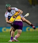 31 October 2020; Cathal Mannion of Galway in action against Kevin Foley of Wexford during the Leinster GAA Hurling Senior Championship Semi-Final match between Galway and Wexford at Croke Park in Dublin. Photo by Ramsey Cardy/Sportsfile