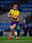 31 October 2020; Lee Chin of Wexford takes a free during the Leinster GAA Hurling Senior Championship Semi-Final match between Galway and Wexford at Croke Park in Dublin. Photo by Ray McManus/Sportsfile