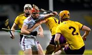 31 October 2020; Conor Whelan of Galway in action against Joe O’Connor of Wexford during the Leinster GAA Hurling Senior Championship Semi-Final match between Galway and Wexford at Croke Park in Dublin. Photo by Ramsey Cardy/Sportsfile