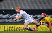 31 October 2020; Conor Whelan of Galway in action against Paudie Foley of Wexford during the Leinster GAA Hurling Senior Championship Semi-Final match between Galway and Wexford at Croke Park in Dublin. Photo by Ramsey Cardy/Sportsfile