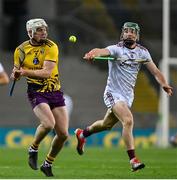 31 October 2020; Liam Ryan of Wexford in action against Cathal Mannion of Galway during the Leinster GAA Hurling Senior Championship Semi-Final match between Galway and Wexford at Croke Park in Dublin. Photo by Ramsey Cardy/Sportsfile