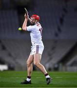 31 October 2020; Joe Canning of Galway scores a point, from a free, during the Leinster GAA Hurling Senior Championship Semi-Final match between Galway and Wexford at Croke Park in Dublin. Photo by Ray McManus/Sportsfile