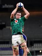 31 October 2020; James Ryan of Ireland takes the ball in a lineout during the Guinness Six Nations Rugby Championship match between France and Ireland at Stade de France in Paris, France. Photo by Sportsfile