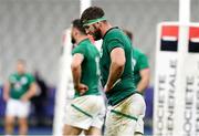 31 October 2020; A dejected Caelan Doris of Ireland after the Guinness Six Nations Rugby Championship match between France and Ireland at Stade de France in Paris, France. Photo by Sportsfile