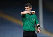31 October 2020; Referee Seán Stack during the Munster GAA Hurling Senior Championship Semi-Final match between Cork and Waterford at Semple Stadium in Thurles, Tipperary. Photo by Piaras Ó Mídheach/Sportsfile