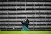 31 October 2020; A TV camera operator during the Ulster GAA Football Senior Championship Preliminary Round match between Monaghan and Cavan at St Tiernach’s Park in Clones, Monaghan. Photo by Stephen McCarthy/Sportsfile