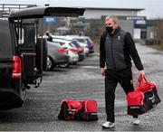 1 November 2020; Mayo manager James Horan arrives ahead of the Connacht GAA Football Senior Championship Quarter-Final match between Leitrim and Mayo at Avantcard Páirc Sean Mac Diarmada in Carrick-on-Shannon, Leitrim. Photo by Ramsey Cardy/Sportsfile