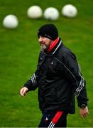 1 November 2020; Louth manager Wayne Kierans prior to the Leinster GAA Football Senior Championship Round 1 match between Louth and Longford at TEG Cusack Park in Mullingar, Westmeath. Photo by Eóin Noonan/Sportsfile
